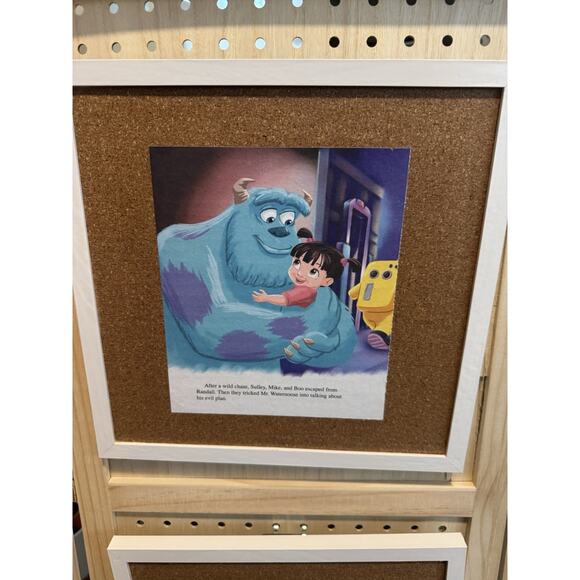 Disney Handmade Custom Pin Board Houses Inc. Sully And Boo Little Golden Book - Picture 3 of 6